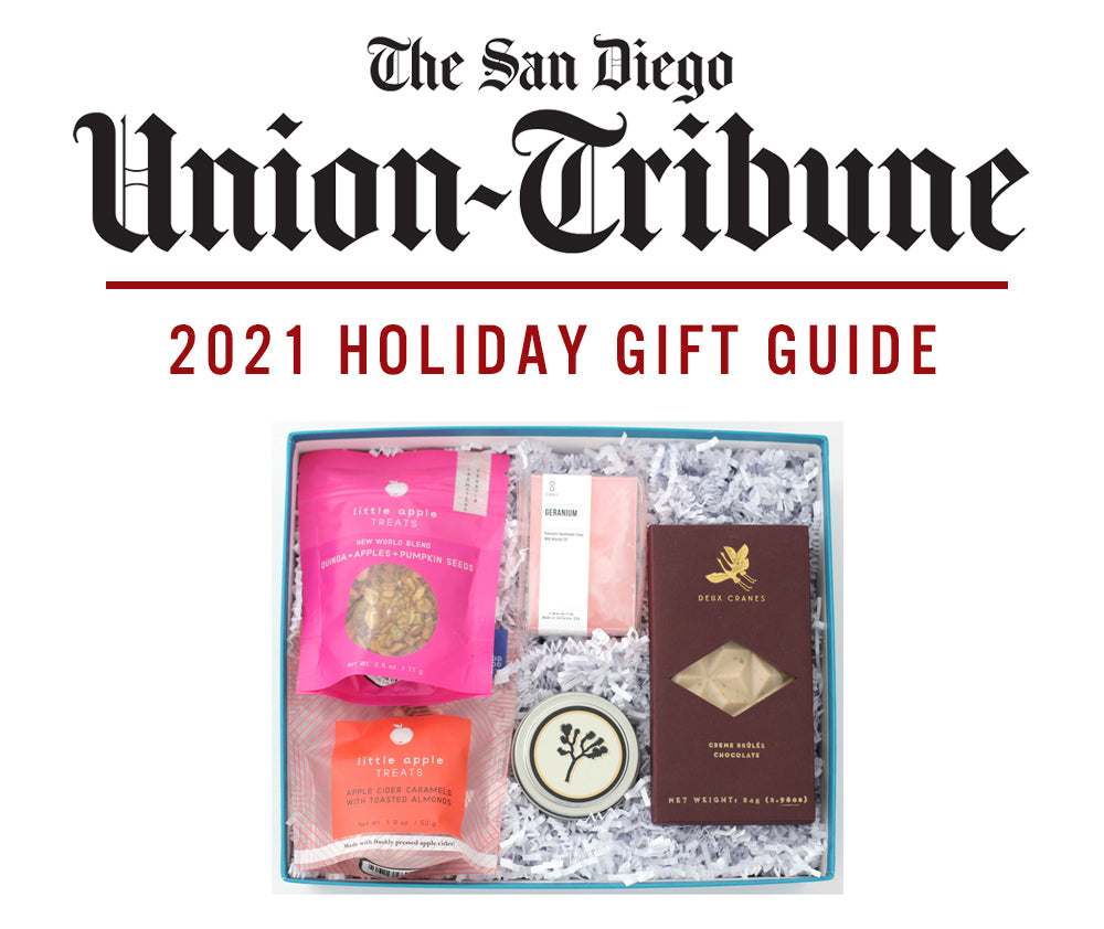 In the News! San Diego Union-Tribune 2021 Gift Guide
